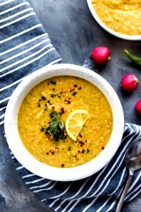 1 cup (250 g) Lentil Soup with Vegetables