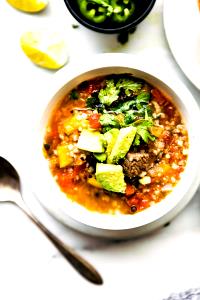 1 cup (250 ml) Chunky Fajita Beef Soup