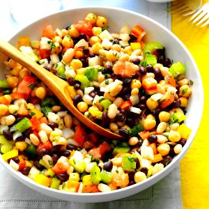 1 cup (250 ml) Marinated Three Bean Salad
