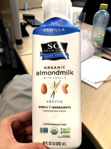 1 cup (250 ml) Organic Almond Milk with Cashew Vanilla