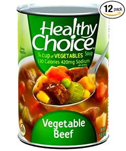 1 cup (251 g) Heart Healthy Vegetable Beef Soup