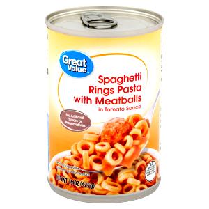 1 cup (252 g) Spaghetti Rings Pasta with Meatballs