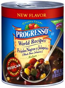 1 cup (254 g) World Recipes - Frijoles Negros Y Jalapeno Soup
