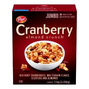 1 cup (55 g) Crunchy Cranberry Almond Multigrain Cereal