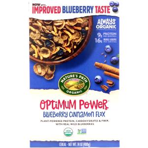 1 cup (55 g) Organic Optimum Power Flax Soy Blueberry Cereal