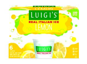 1 cup (6 oz) Real Italian Ice - Lemon & Strawberry