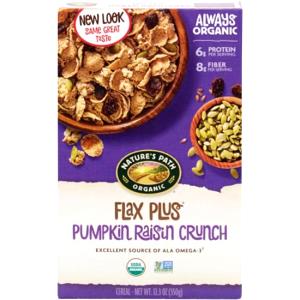 1 cup (60 g) Organic Flax Plus Pumpkin Raisin Crunch Cereal