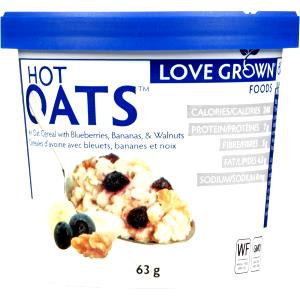 1 cup (63 g) Hot Oats Blueberry Banana Walnut