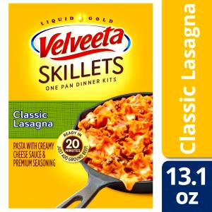 1 cup (70 g) Velveeta Cheesy Skillets - Lasagna