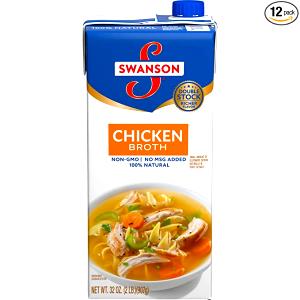 1 Cup (8 Fl Oz) Chicken Broth or Bouillon Soup (Dry, Dehydrated)