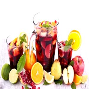 1 Cup (8 Fl Oz) Fruit Punch (made with Fruit Juice and Soda)