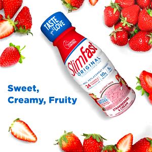 1 Cup (8 Fl Oz) Strawberry Flavored Drink with Vitamin C Added