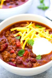 1 cup (8 oz) Deep Kettle House Chili (Low-Fat)
