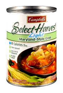 1 cup (8 oz) Select Harvest Light Maryland-Style Crab Soup