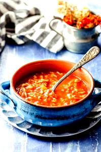 1 cup (8 oz) Tomato Basil with Rice Soup (Small)