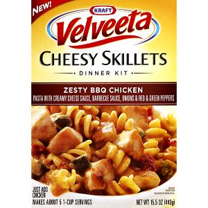 1 cup (84 g) Velveeta Cheesy Skillets - Zesty BBQ Chicken