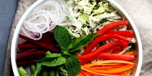 1 cup (85 g) Rainbow Veggie Mix