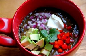 1 Cup Alabama Black Bean Gumbo Soup, Nonfat, Rts
