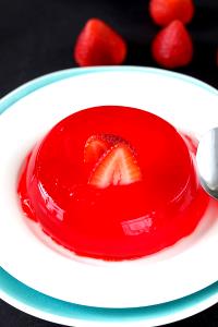 1 Cup and Nuts Vegetable Gelatin Dessert with Fruit