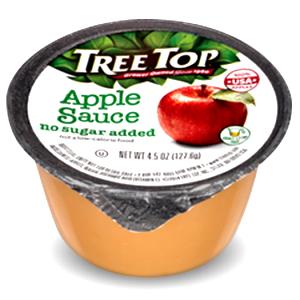 1 Cup Applesauce, No Sugar Added, Single Serve Cup