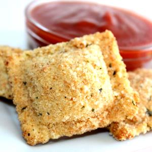 1 Cup Beef Ravioli, Breaded