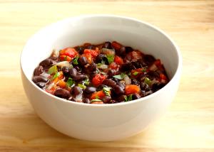 1 Cup Black Bean Soup, No Added Salt, Rts