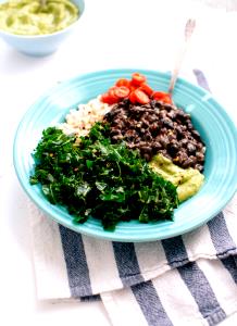 1 cup Black Beans with Kale & Ham