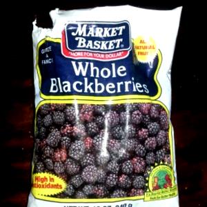 1 Cup Blackberries, Frozen, Bag