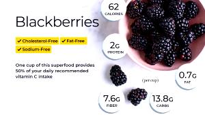 1 Cup Blackberry, Raw