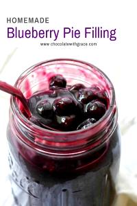 1 Cup Blueberry Pie Filling, Canned