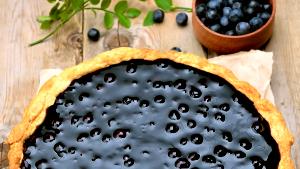 1 Cup Blueberry Pie (One Crust)