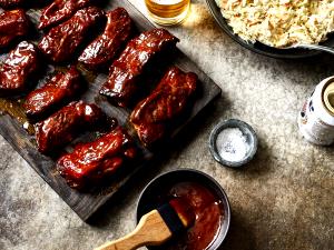1 Cup Boneless, Cooked Pork Spareribs