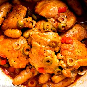 1 Cup Boneless Puerto Rican Style Chicken Fricassee (Fricase De Pollo)
