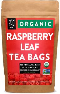 1 cup brewed Organic Raspberry Leaf Tea