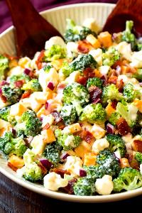 1 Cup Broccoli Cauliflower Salad