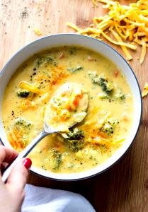 1 Cup Broccoli Cheese Soup (Prepared with Milk)