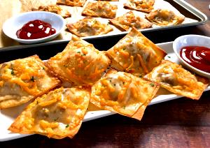 1 Cup Cheesy Burger Ravioli