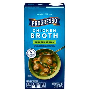 1 Cup Chicken Broth Soup (Less/Reduced Sodium, Canned)