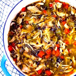 1 Cup Chicken & Wild Rice Soup, 50% Less Sodium, Rts