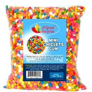 1 Cup Chiclets Chewing Gum (Sugared)
