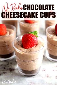 1 Cup Chocolate Cheesecake