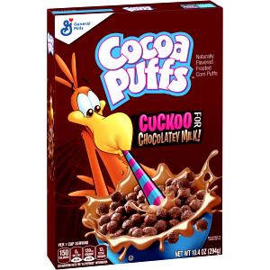1 Cup Chocolate Flavored Frosted Puffed Corn Cereal