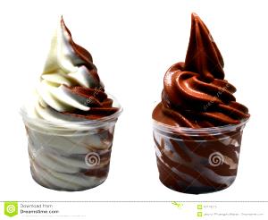1 Cup Chocolate Soft Serve Ice Cream