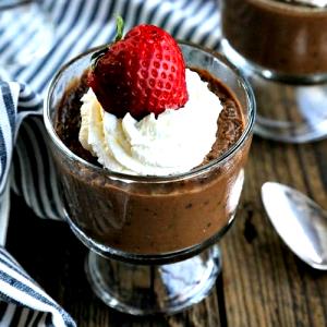 1 Cup Chocolate Tapioca Pudding with Milk