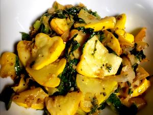 1 Cup, Chopped (130.0 G) Scallop Squash, raw