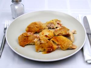 1 Cup Chopped Or Diced Chicken Back Meat and Skin (Broilers or Fryers, Stewed, Cooked)