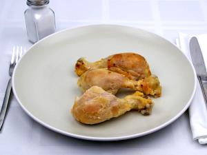 1 Cup Chopped Or Diced Chicken Drumstick Meat and Skin (Broilers or Fryers, Stewed, Cooked)