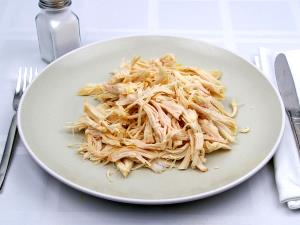 1 Cup Chopped Or Diced Chicken Leg Meat and Skin (Broilers or Fryers, Roasted, Cooked)
