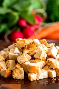 1 Cup Chopped Or Diced Chicken Meat (Roasting, Roasted, Cooked)