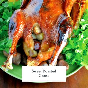 1 Cup Chopped Or Diced Goose Meat and Skin (Cooked, Roasted)